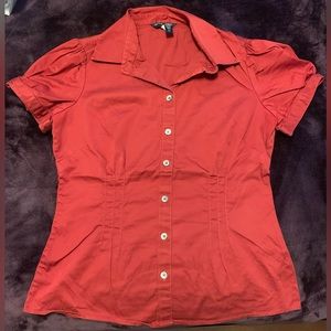 Banana Republic Rust Colored Button-Up